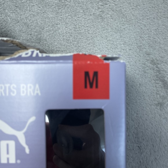 Puma Women's M Seamless Sports Bra White Lycra H0545 - Picture 3 of 5